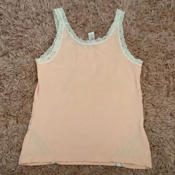 Cabernet Vintage Coquette Feminine Dainty Peach Lace Cutout Camisole Small - Picture 7 of 10
